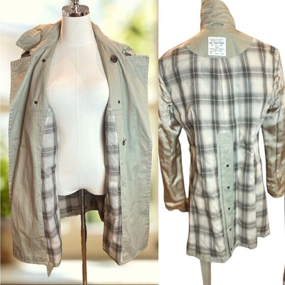 🔥🔥 AllSaints Spitalfields Co. LTD Double Breasted Trench Coat Size M US 38 EU - Picture 16 of 16